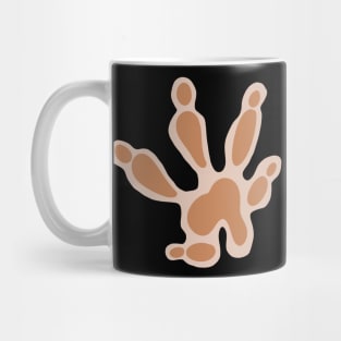 Brown rat/mouse paw print Mug